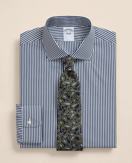 Pure Supima&reg; Cotton Regular-Finish English Spread Collar, Stripe Dress Shirt, image 1
