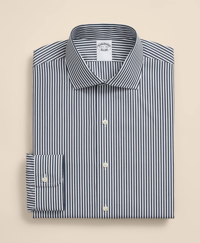 Pure Supima&reg; Cotton Regular-Finish English Spread Collar, Stripe Dress Shirt, image 2