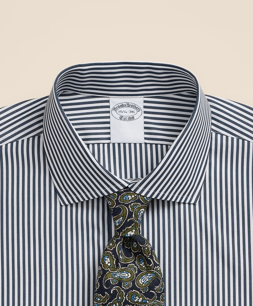 Pure Supima&reg; Cotton Regular-Finish English Spread Collar, Stripe Dress Shirt, image 4