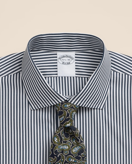 Pure Supima&reg; Cotton Regular-Finish English Spread Collar, Stripe Dress Shirt, image 4