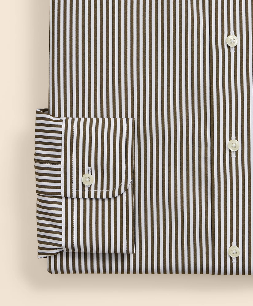 Pure Supima&reg; Cotton Regular-Finish English Spread Collar, Stripe Dress Shirt, image 3