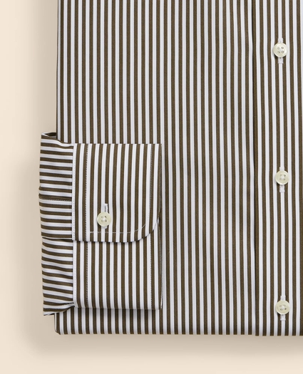 Pure Supima&reg; Cotton Regular-Finish English Spread Collar, Stripe Dress Shirt, image 3