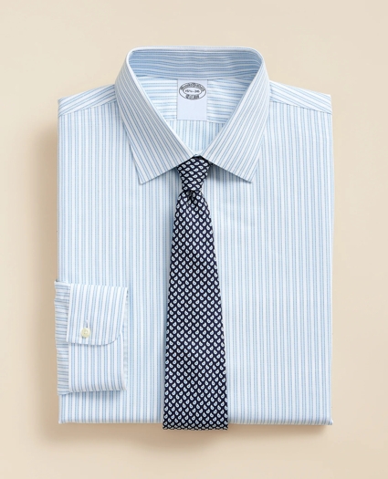 Stretch Supima&reg; Cotton Non-Iron Royal Oxford Ainsley Collar, Outline Stripe Dress Shirt, image 1