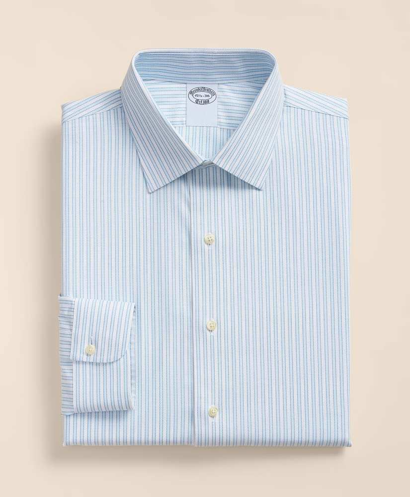 Stretch Supima&reg; Cotton Non-Iron Royal Oxford Ainsley Collar, Outline Stripe Dress Shirt, image 3
