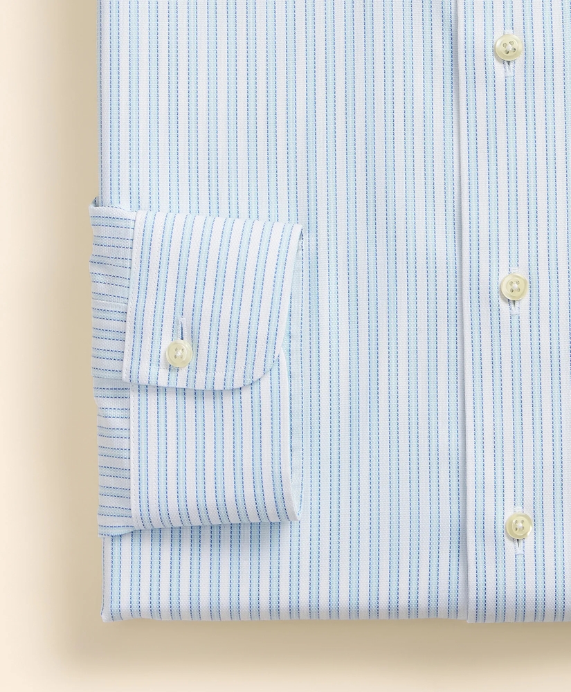 Stretch Supima&reg; Cotton Non-Iron Royal Oxford Ainsley Collar, Outline Stripe Dress Shirt, image 4