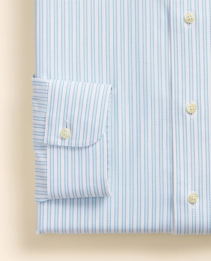 Stretch Supima&reg; Cotton Non-Iron Royal Oxford Ainsley Collar, Outline Stripe Dress Shirt, image 4