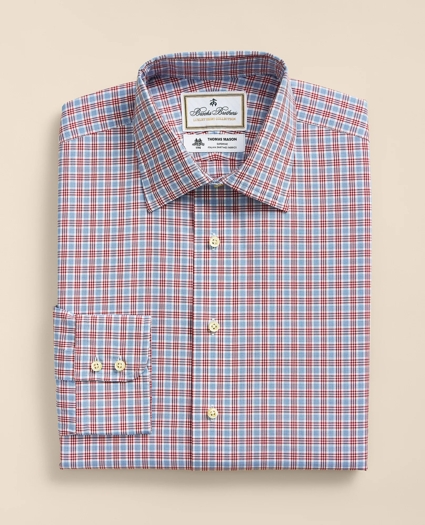 Brooks Brothers X Thomas Mason&reg; Cotton Poplin Ainsley Collar, Check Dress Shirt, image 3