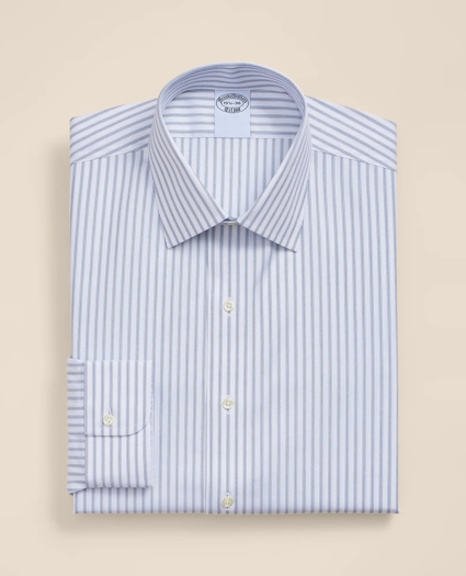 Supima&reg; Cotton Non-Iron Dobby Ainsley Collar Striped Dress Shirt, image 3