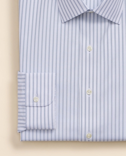 Supima&reg; Cotton Non-Iron Dobby Ainsley Collar Striped Dress Shirt, image 4