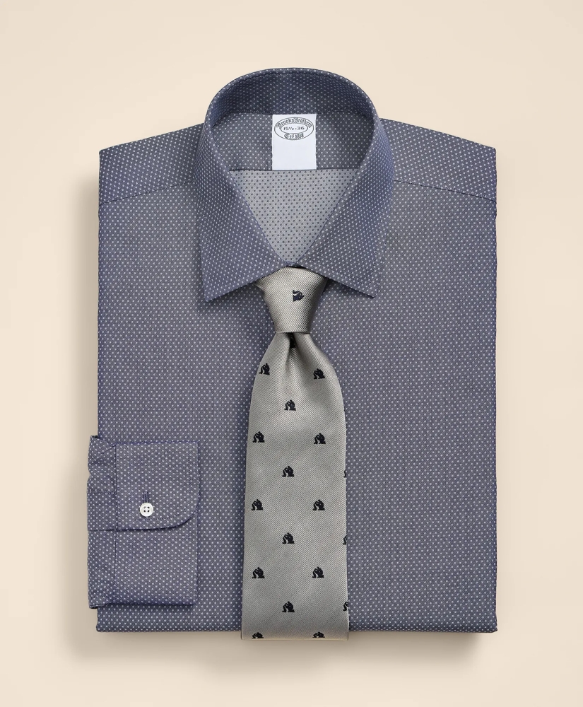 Supima&reg; Cotton Non-Iron Ainsley Collar Dot Dress Shirt, image 1