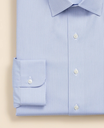 Supima&reg; Cotton Non-Iron Dobby Ainsley Collar Striped Dress Shirt, image 4