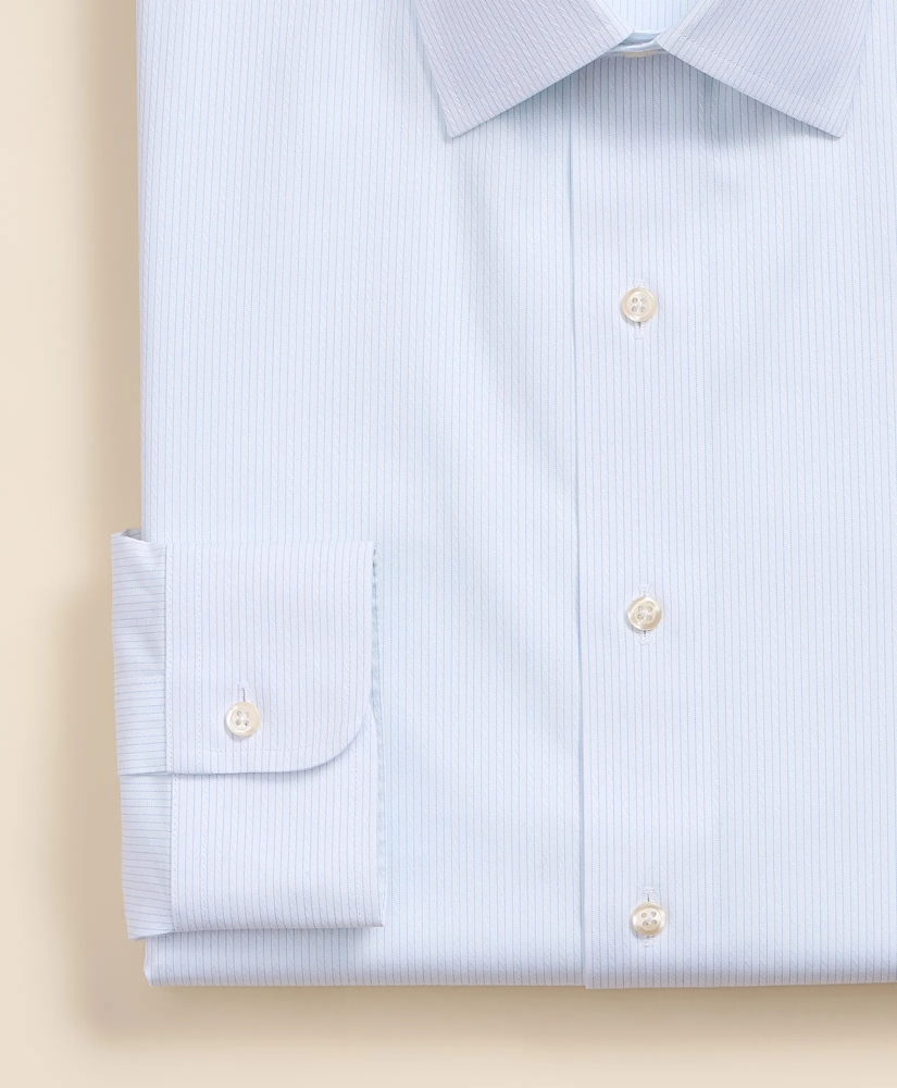 Supima&reg; Cotton Non-Iron Dobby Ainsley Collar Striped Dress Shirt, image 4