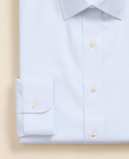 Supima&reg; Cotton Non-Iron Dobby Ainsley Collar Striped Dress Shirt, image 4
