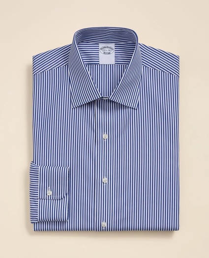 Pure Supima&reg; Cotton Ainsley Collar, Striped Dress Shirt, image 2