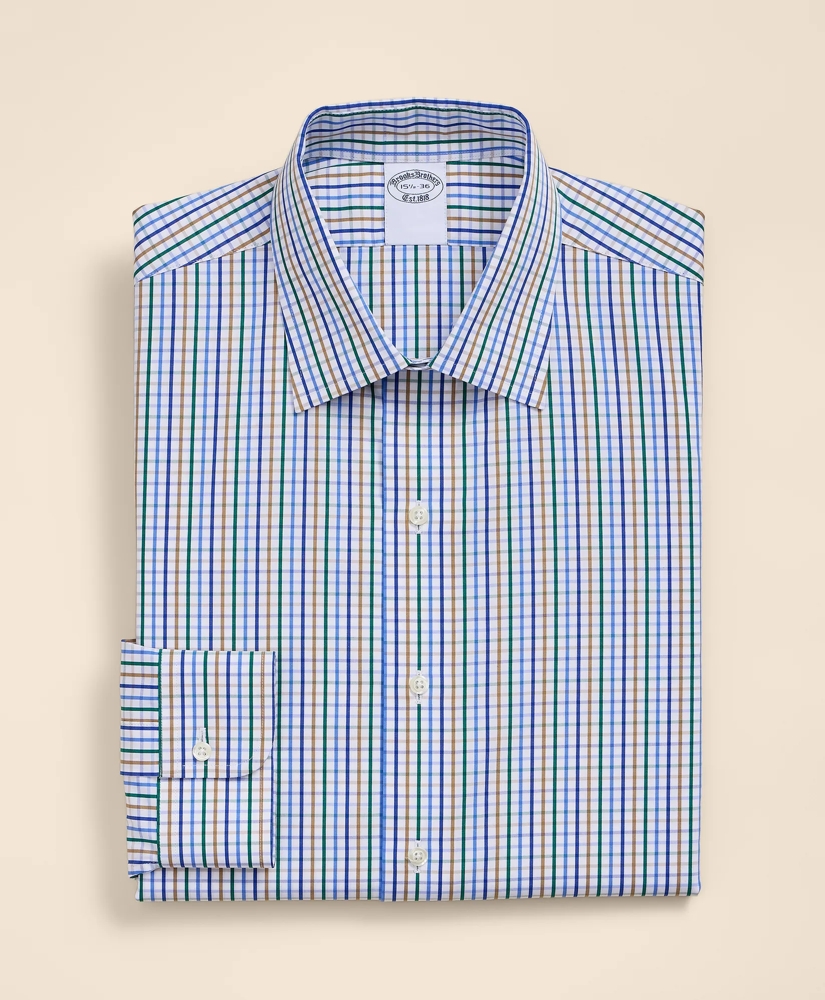 Pure Supima&reg; Cotton Ainsley Collar, Check Dress Shirt, image 2