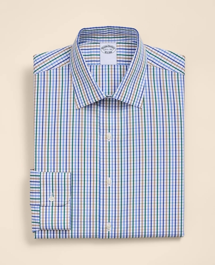 Pure Supima&reg; Cotton Ainsley Collar, Check Dress Shirt, image 2