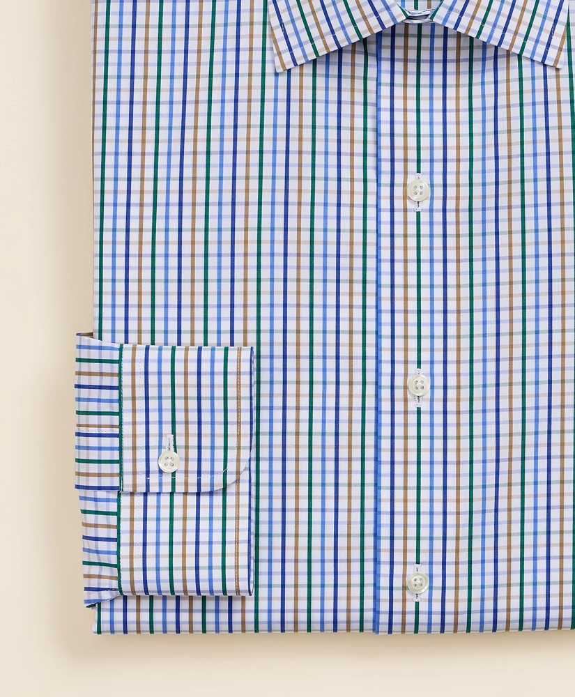 Pure Supima&reg; Cotton Ainsley Collar, Check Dress Shirt, image 3