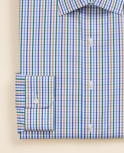 Pure Supima&reg; Cotton Ainsley Collar, Check Dress Shirt, image 3