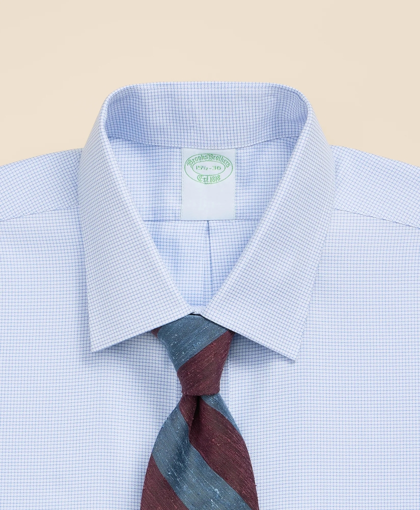 Brooks Brothers Explorer Collection Non-Iron Twill Ainsley Collar, Check Dress Shirt, image 2