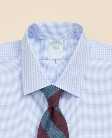 Brooks Brothers Explorer Collection Non-Iron Twill Ainsley Collar, Check Dress Shirt, image 2