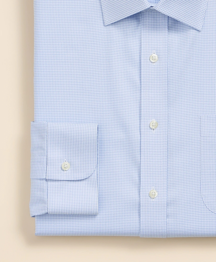 Brooks Brothers Explorer Collection Non-Iron Twill Ainsley Collar, Check Dress Shirt, image 4