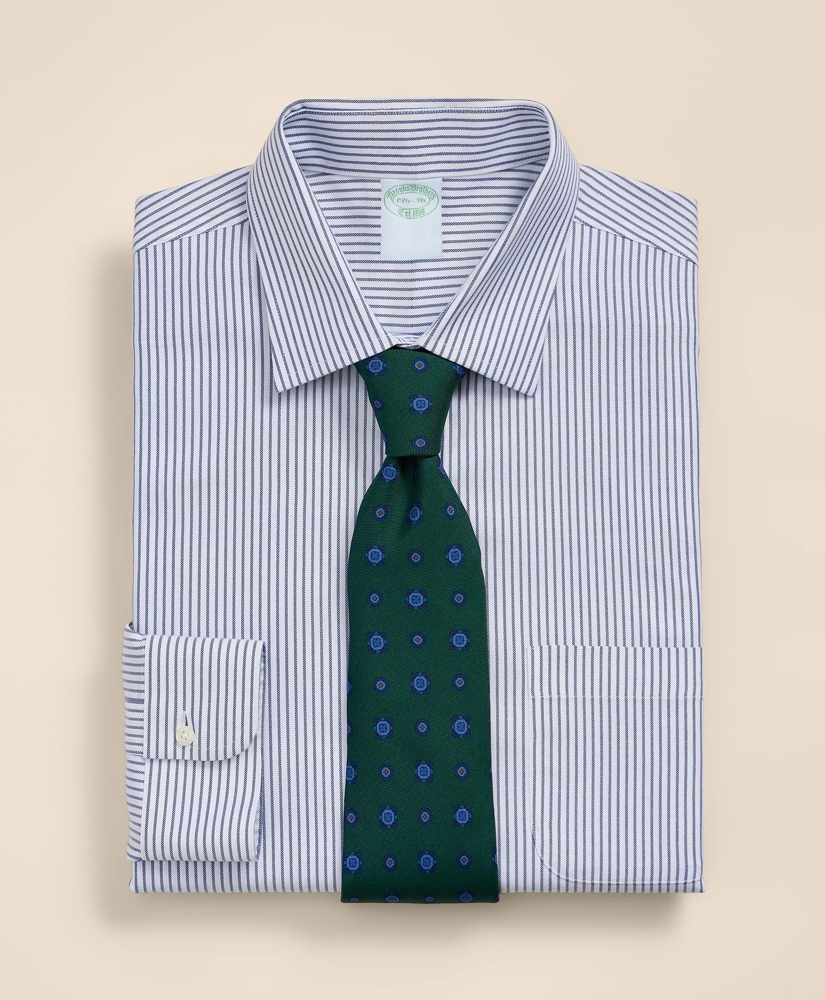 Brooks Brothers Explorer Collection Non-Iron Twill Ainsley Collar, Striped Dress Shirt, image 1