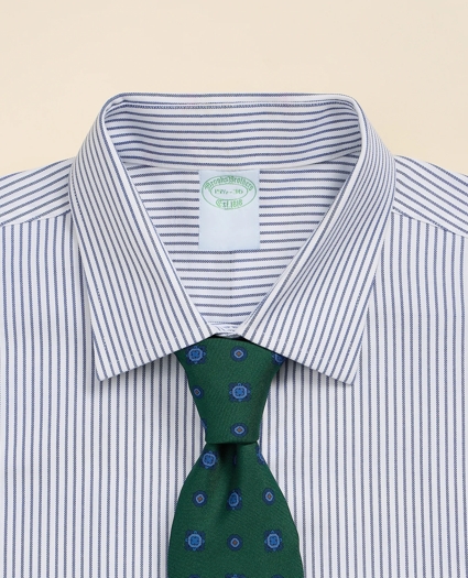 Brooks Brothers Explorer Collection Non-Iron Twill Ainsley Collar, Striped Dress Shirt, image 4