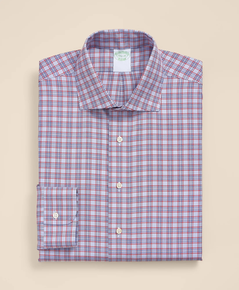 Brooks Brothers Explorer Collection Non-Iron Twill English Spread Collar, Plaid Dress Shirt, image 3