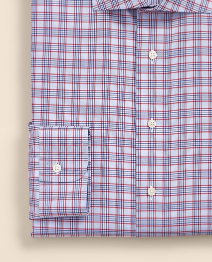 Brooks Brothers Explorer Collection Non-Iron Twill English Spread Collar, Plaid Dress Shirt, image 4