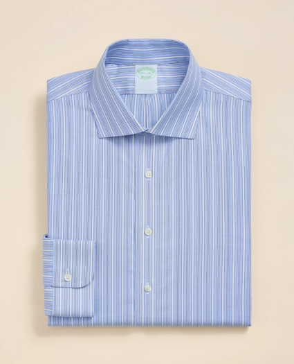 Brooks Brothers Explorer Collection Non-Iron Twill English Spread Collar, Striped Dress Shirt, image 3