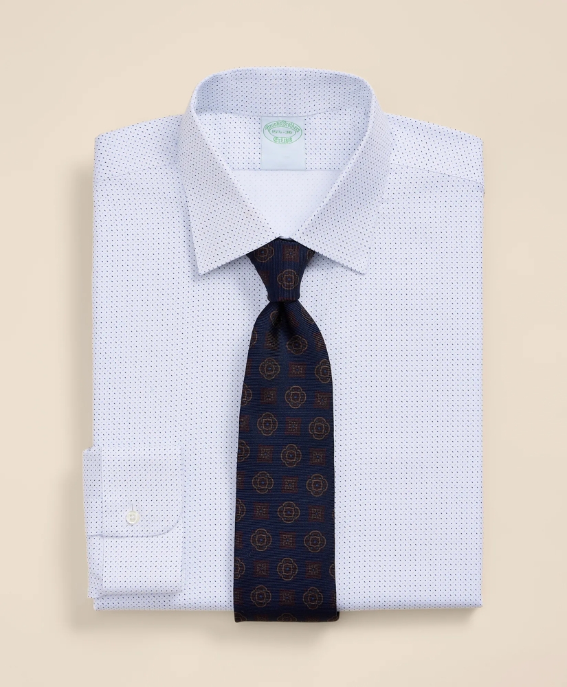 Brooks Brothers Explorer Collection Non-Iron Twill Ainsley Collar, Dot Dress Shirt, image 1