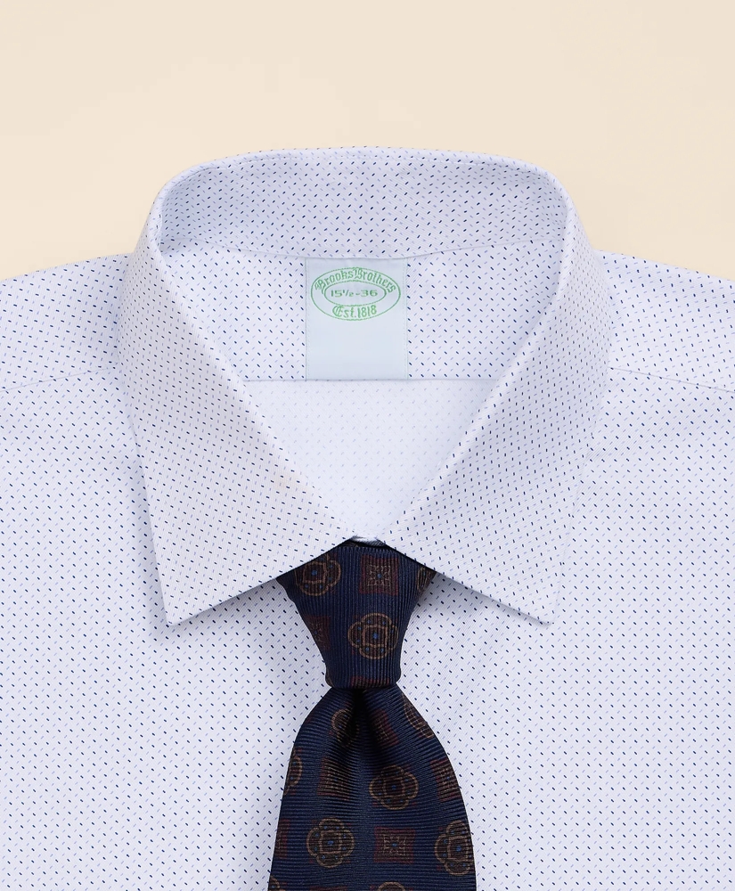 Brooks Brothers Explorer Collection Non-Iron Twill Ainsley Collar, Dot Dress Shirt, image 2