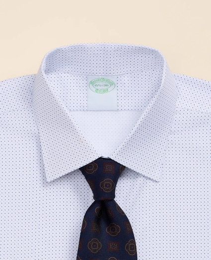 Brooks Brothers Explorer Collection Non-Iron Twill Ainsley Collar, Dot Dress Shirt, image 2