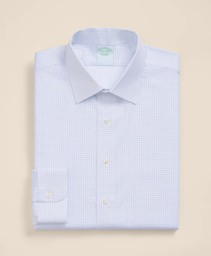 Brooks Brothers Explorer Collection Non-Iron Twill Ainsley Collar, Dot Dress Shirt, image 3