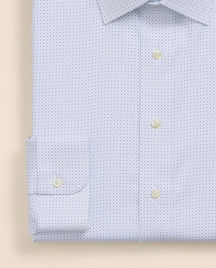Brooks Brothers Explorer Collection Non-Iron Twill Ainsley Collar, Dot Dress Shirt, image 4