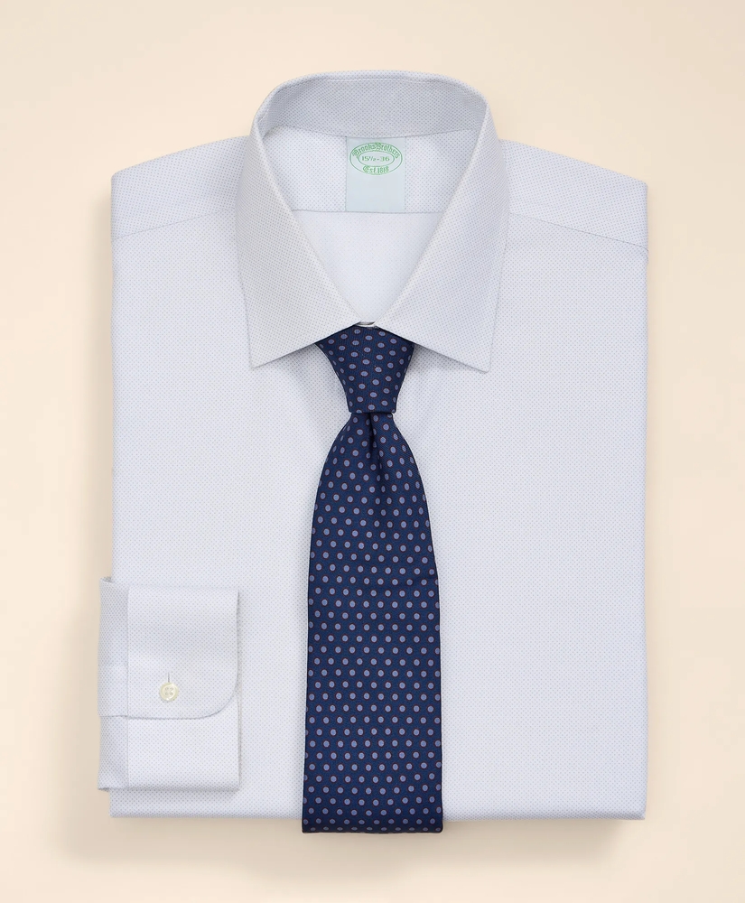 Non-Iron Stretch Cotton Twill Ainsley Collar Dress Shirt, image 1