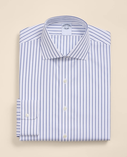 Pure Supima&reg; Cotton English Spread Collar, Striped Dress Shirt, image 2