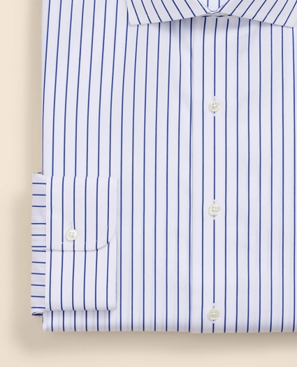 Pure Supima&reg; Cotton English Spread Collar, Striped Dress Shirt, image 3