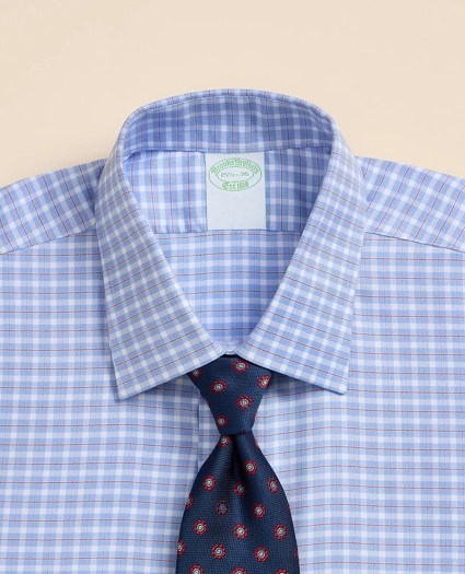 Brooks Brothers Explorer Collection Non-Iron Twill Ainsley Collar, Check Dress Shirt, image 2