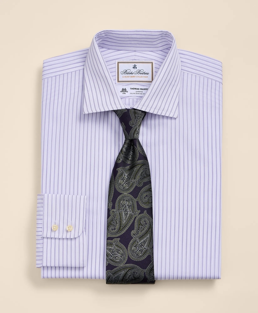 Brooks Brothers X Thomas Mason&reg; Cotton English Spread Collar, Striped Dress Shirt, image 1