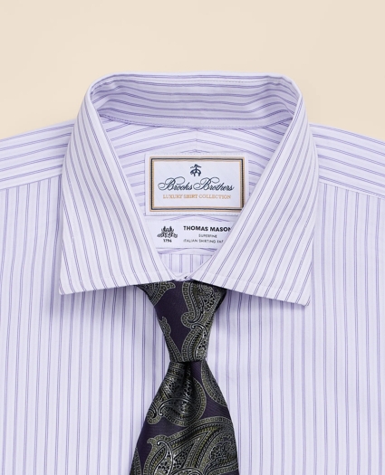 Brooks Brothers X Thomas Mason&reg; Cotton English Spread Collar, Striped Dress Shirt, image 4