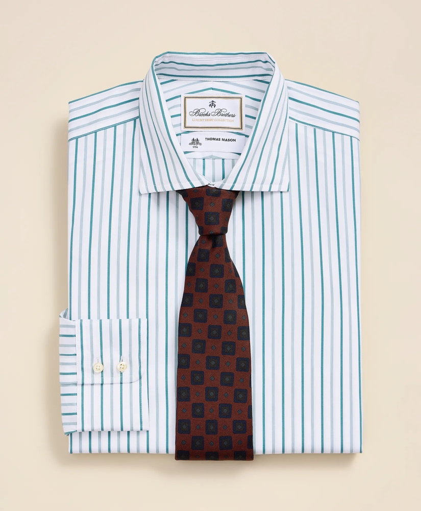 Brooks Brothers X Thomas Mason&reg; Cotton English Spread Collar, Striped Dress Shirt, image 1