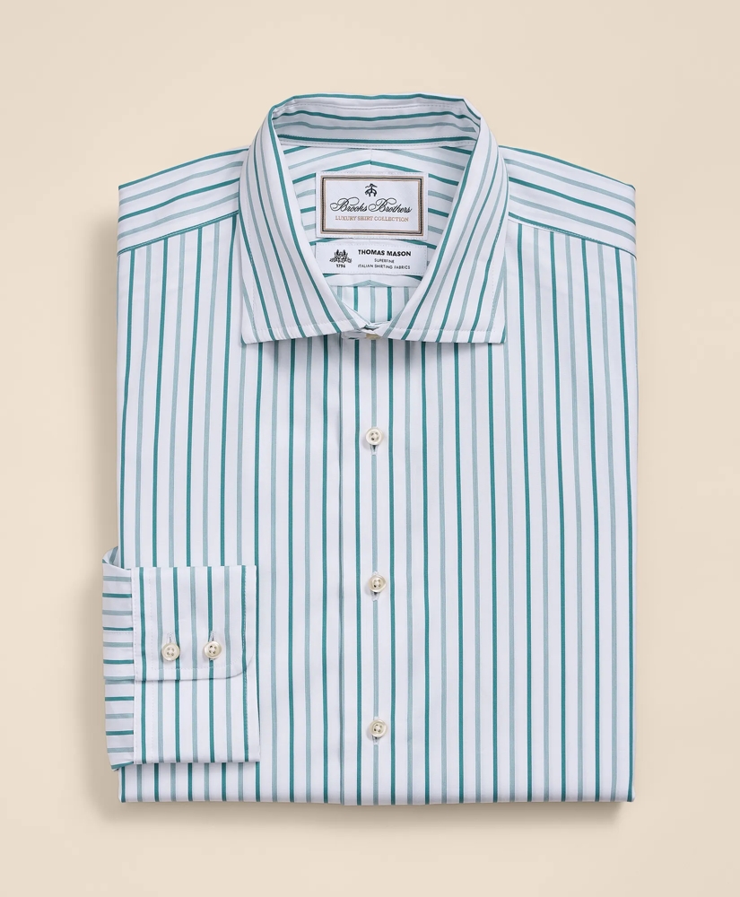 Brooks Brothers X Thomas Mason&reg; Cotton English Spread Collar, Striped Dress Shirt, image 2