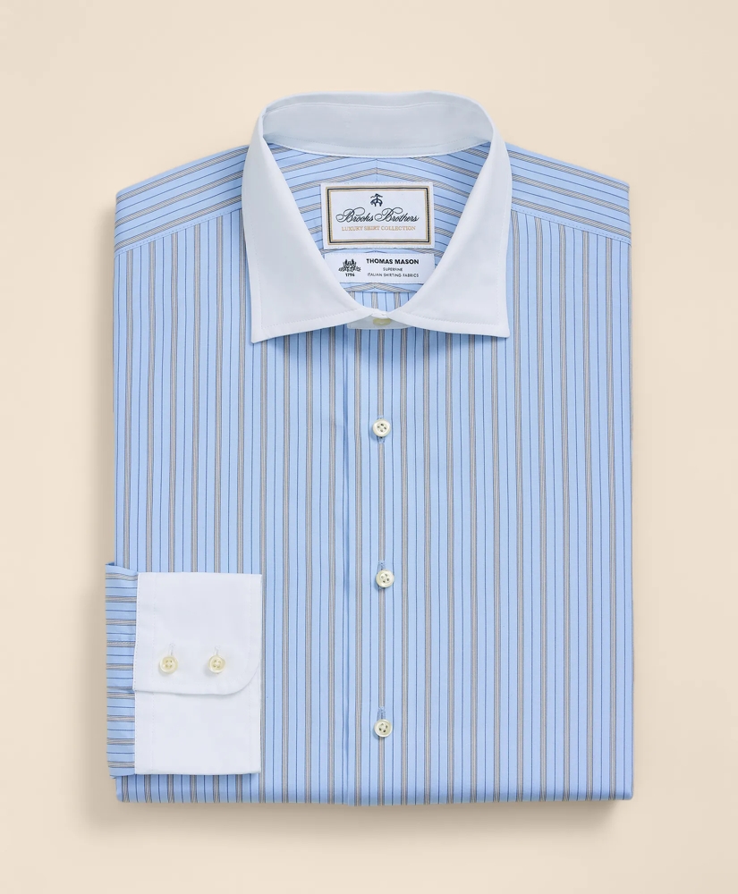 Brooks Brothers X Thomas Mason&reg; Cotton English Spread Collar, Striped Dress Shirt, image 3