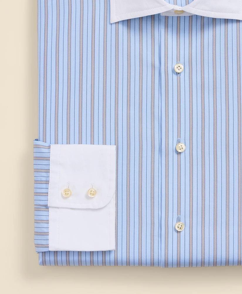 Brooks Brothers X Thomas Mason&reg; Cotton English Spread Collar, Striped Dress Shirt, image 4