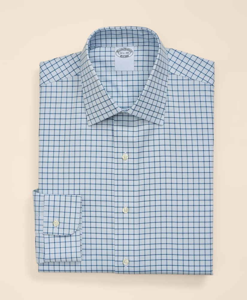Supima&reg; Cotton Non-Iron Herringbone Ainsley Collar Check Dress Shirt, image 2