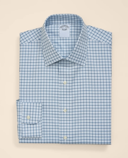 Supima&reg; Cotton Non-Iron Herringbone Ainsley Collar Check Dress Shirt, image 2