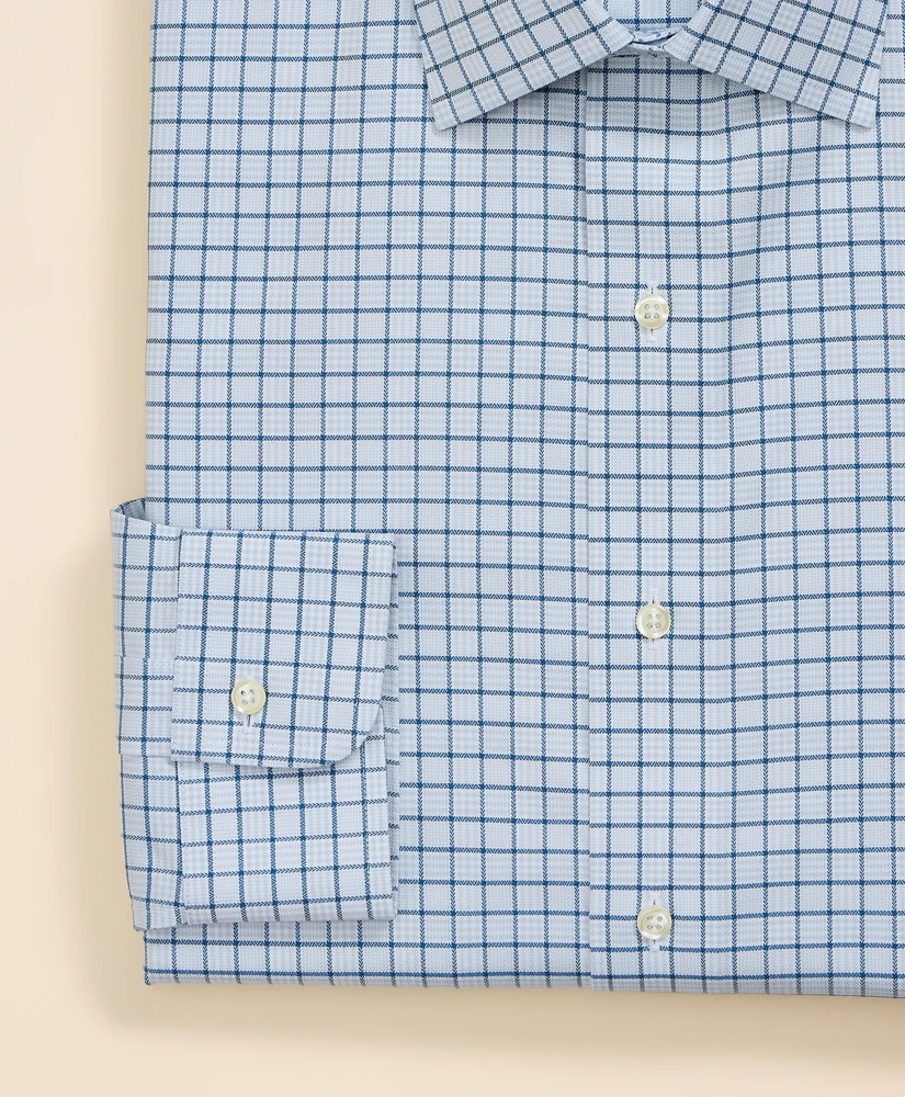 Supima&reg; Cotton Non-Iron Herringbone Ainsley Collar Check Dress Shirt, image 3
