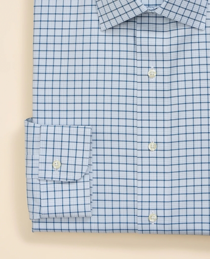 Supima&reg; Cotton Non-Iron Herringbone Ainsley Collar Check Dress Shirt, image 3