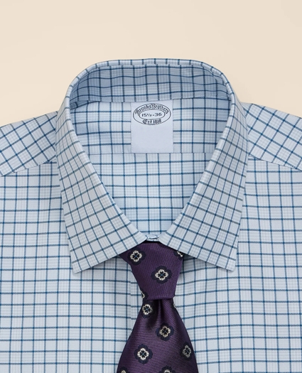 Supima&reg; Cotton Non-Iron Herringbone Ainsley Collar Check Dress Shirt, image 4